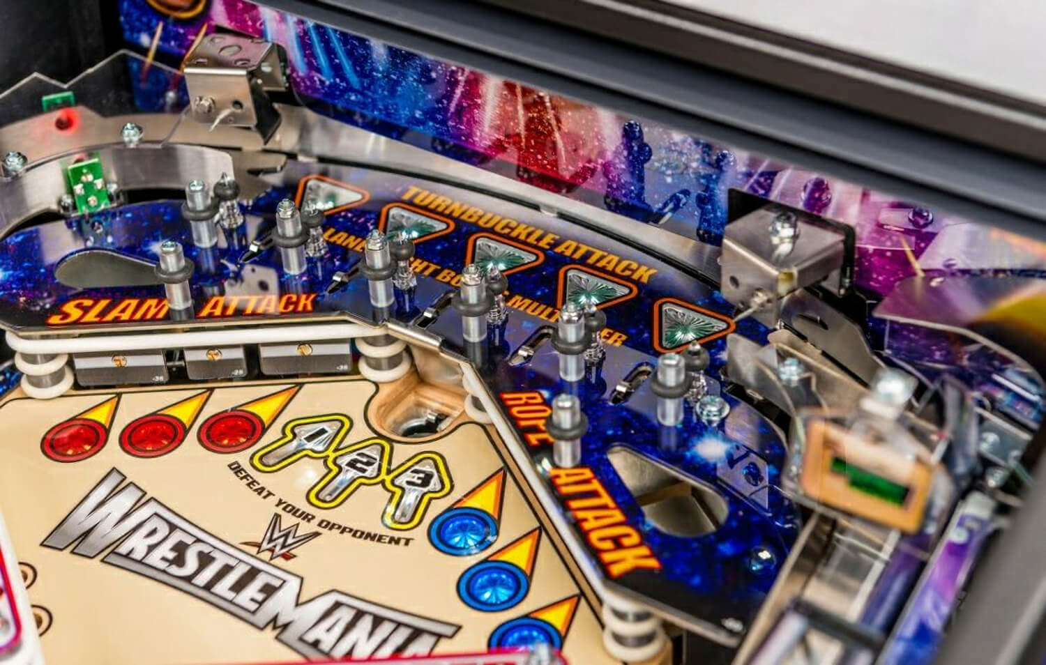 WWE Wrestlemania Pro Pinball Machine by Stern - Image 9