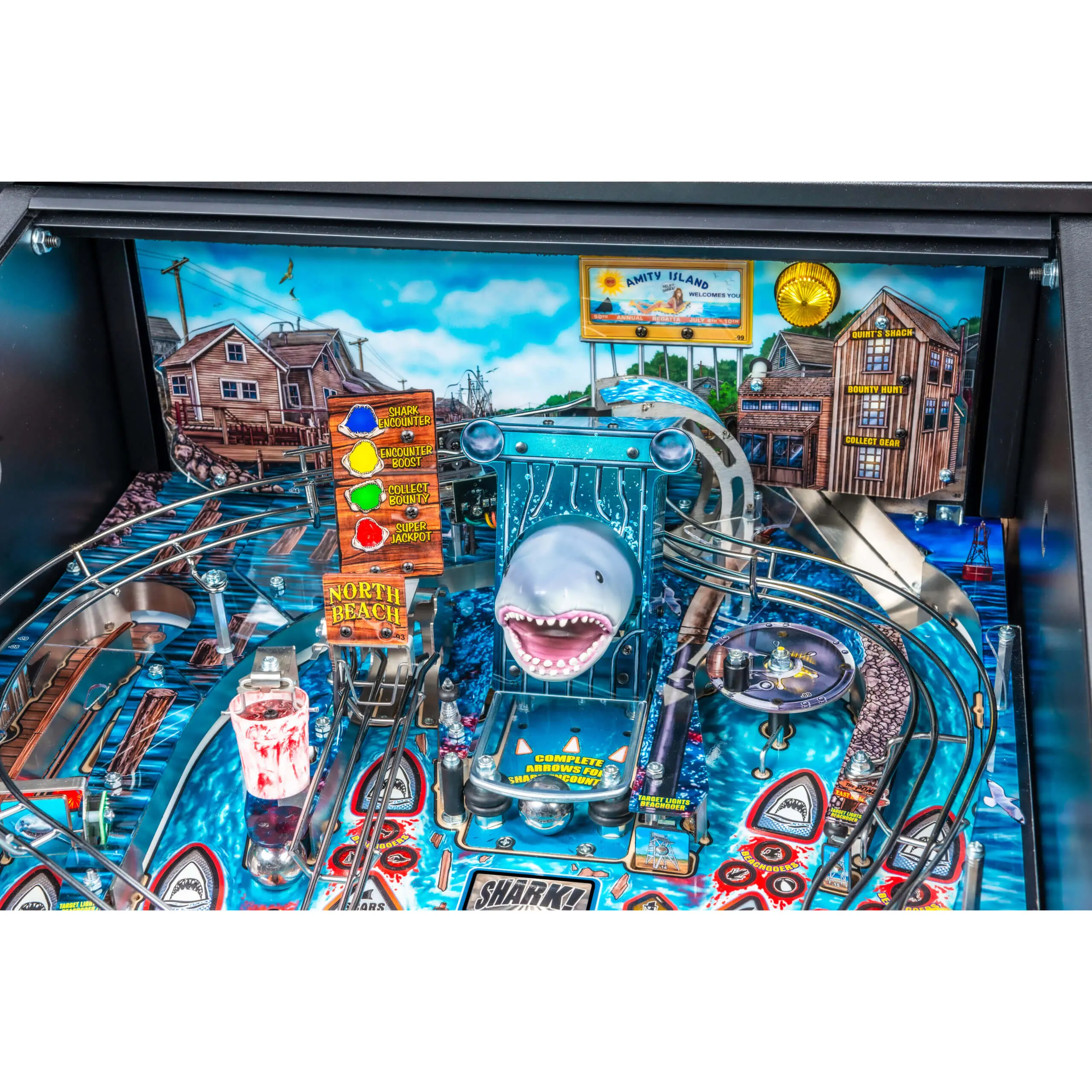 Jaws Pro Pinball Machine by Stern - Image 12