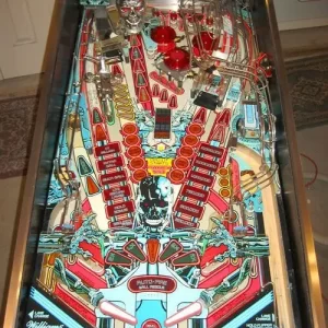 Alternative view of Terminator 2 Pinball Machine by Williams