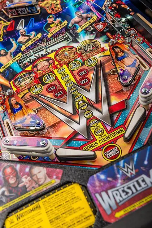 WWE Wrestlemania Pro Pinball Machine by Stern - Image 5